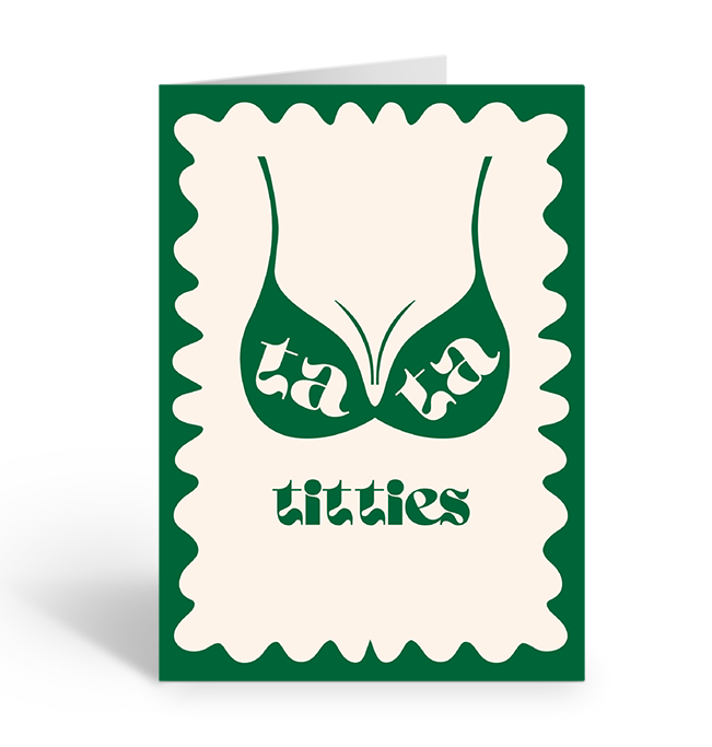 TA TA TITTIES Greeting Card