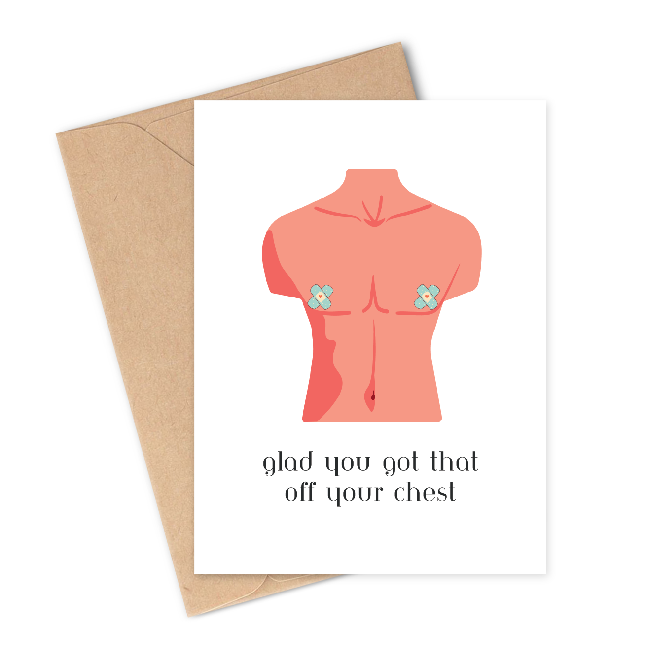 OFF YOUR CHEST Greeting Card