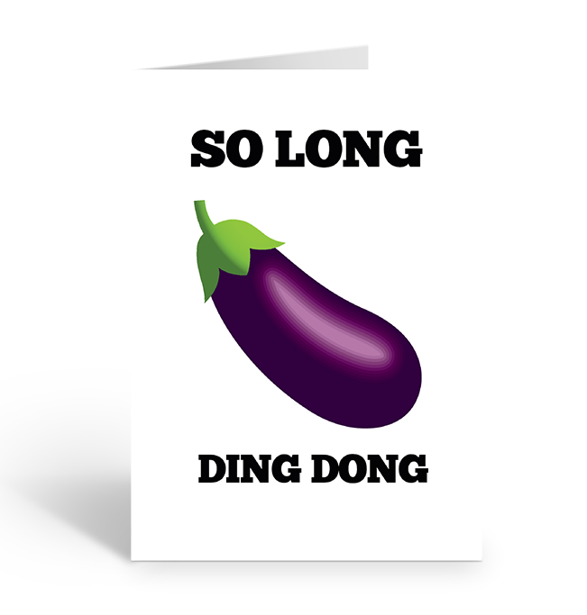 SO LONG DING DONG Greeting Card