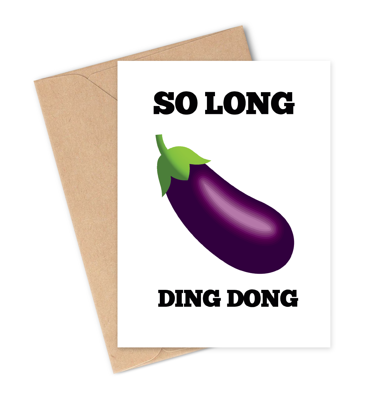 SO LONG DING DONG Greeting Card