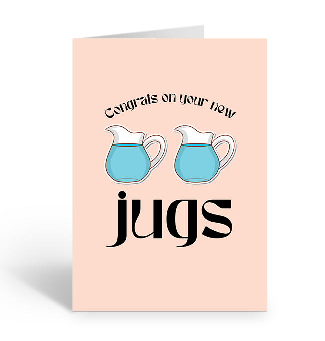 CONGRATS NEW JUGS Greeting Card