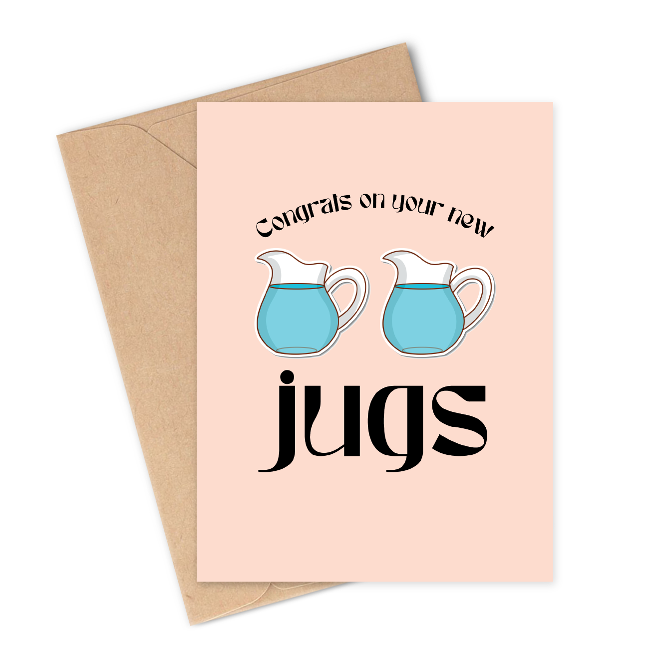 CONGRATS NEW JUGS Greeting Card