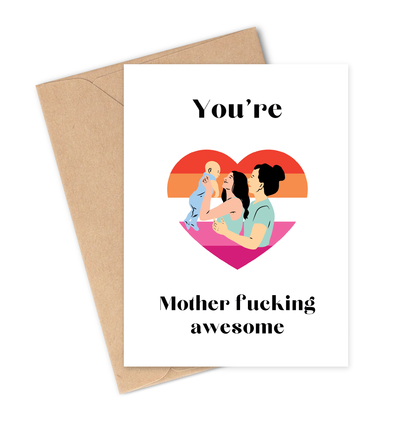 AWESOME MOTHER Greeting Card