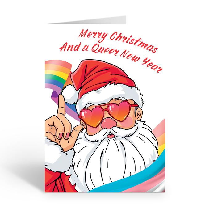 MERRY CHRISTMAS & A QUEER NEW YEAR Greeting Card