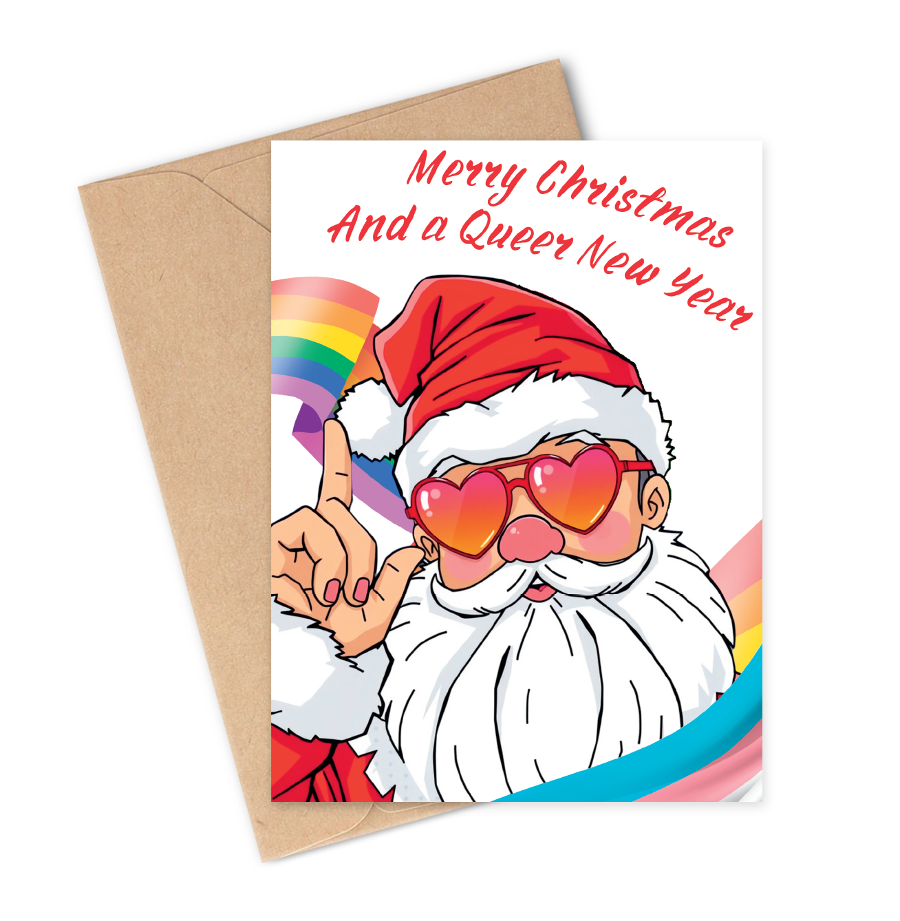 MERRY CHRISTMAS & A QUEER NEW YEAR Greeting Card