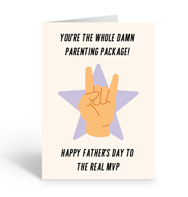 THE REAL MVP Greeting Card