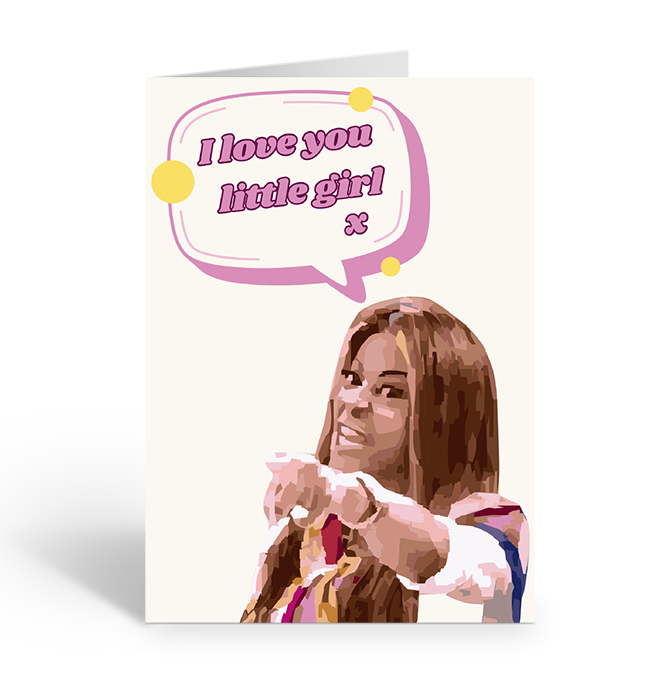 I LOVE YOU LITTLE GIRL Mary Cosby Greeting Card