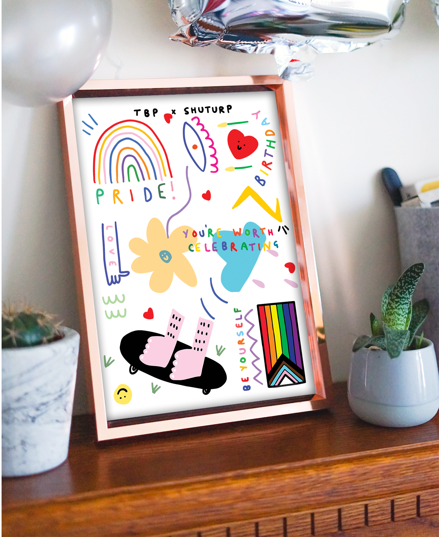 LGBTQIAP+ Vibes Art Print
