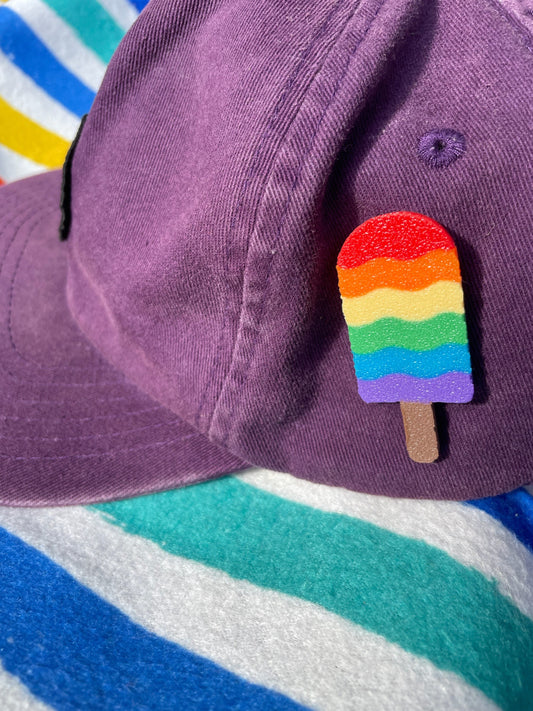 3D SWIRLPOP LGBTQIAPN+ Pride Eco Pins / Badges - Choose Colours