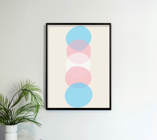 TRANS MINIMALIST Art Print