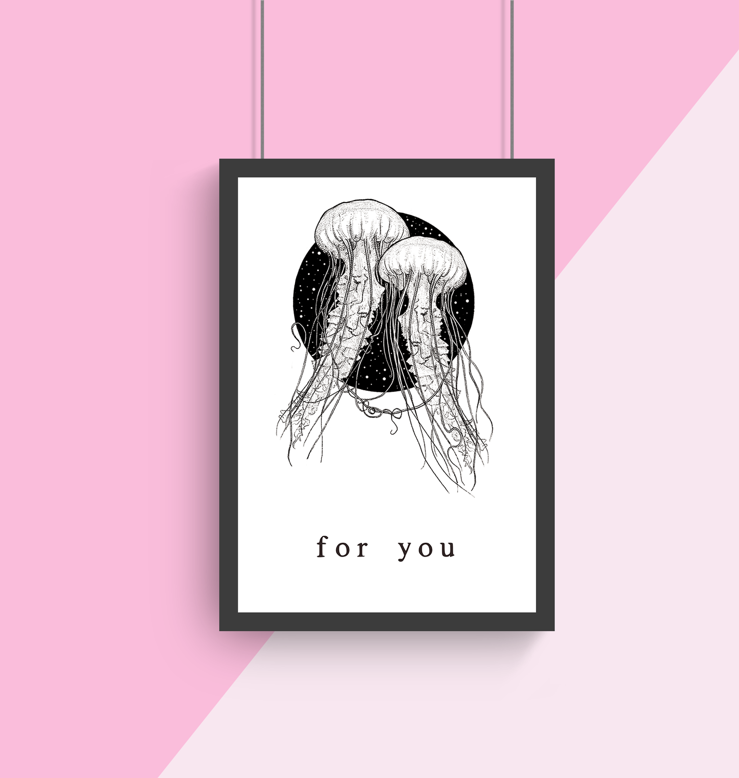 For You A4 Print Collaboration by Two Brides Presents and Courtney Peppernell