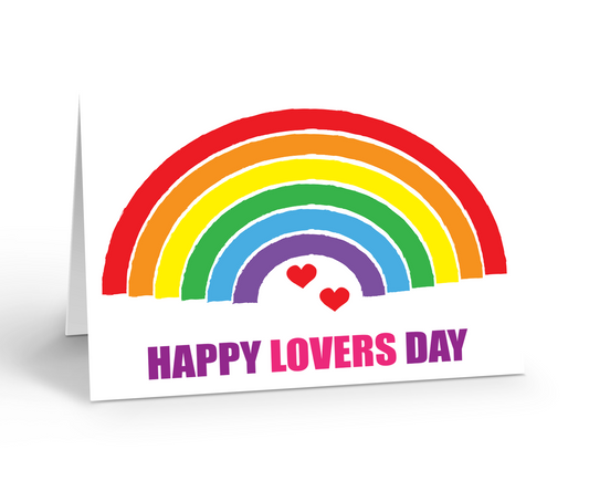 Happy Lovers Day Rainbow Greeting Card