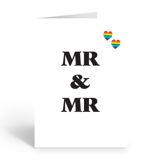 Mr & Mr Greeting Card