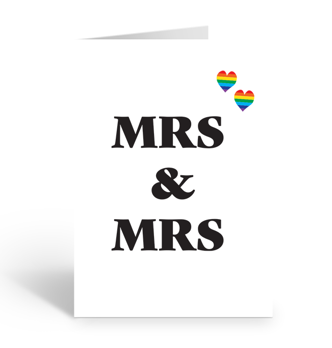Mrs & Mrs Greeting Card