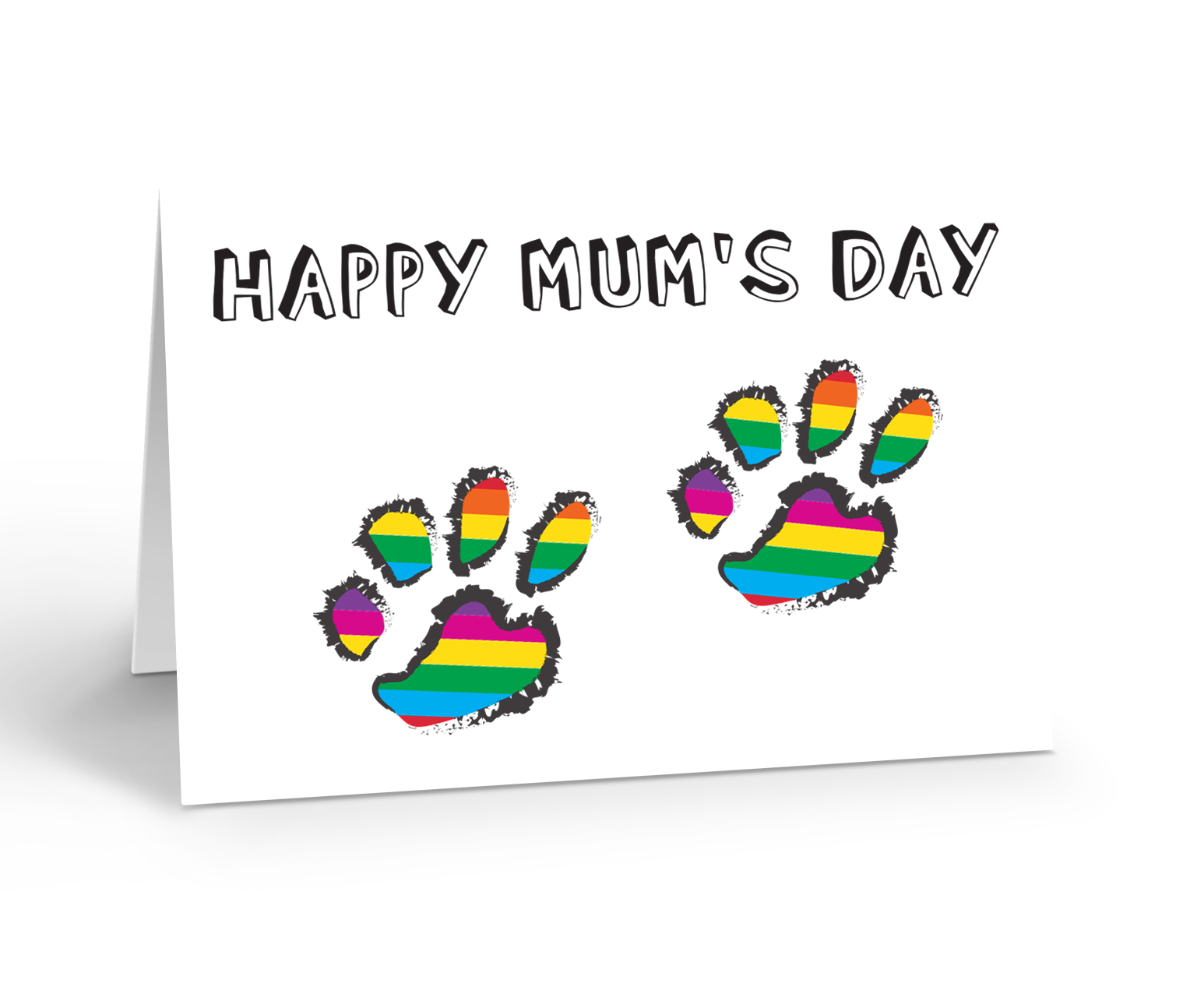 Happy Mum's Day Paws Greeting Card