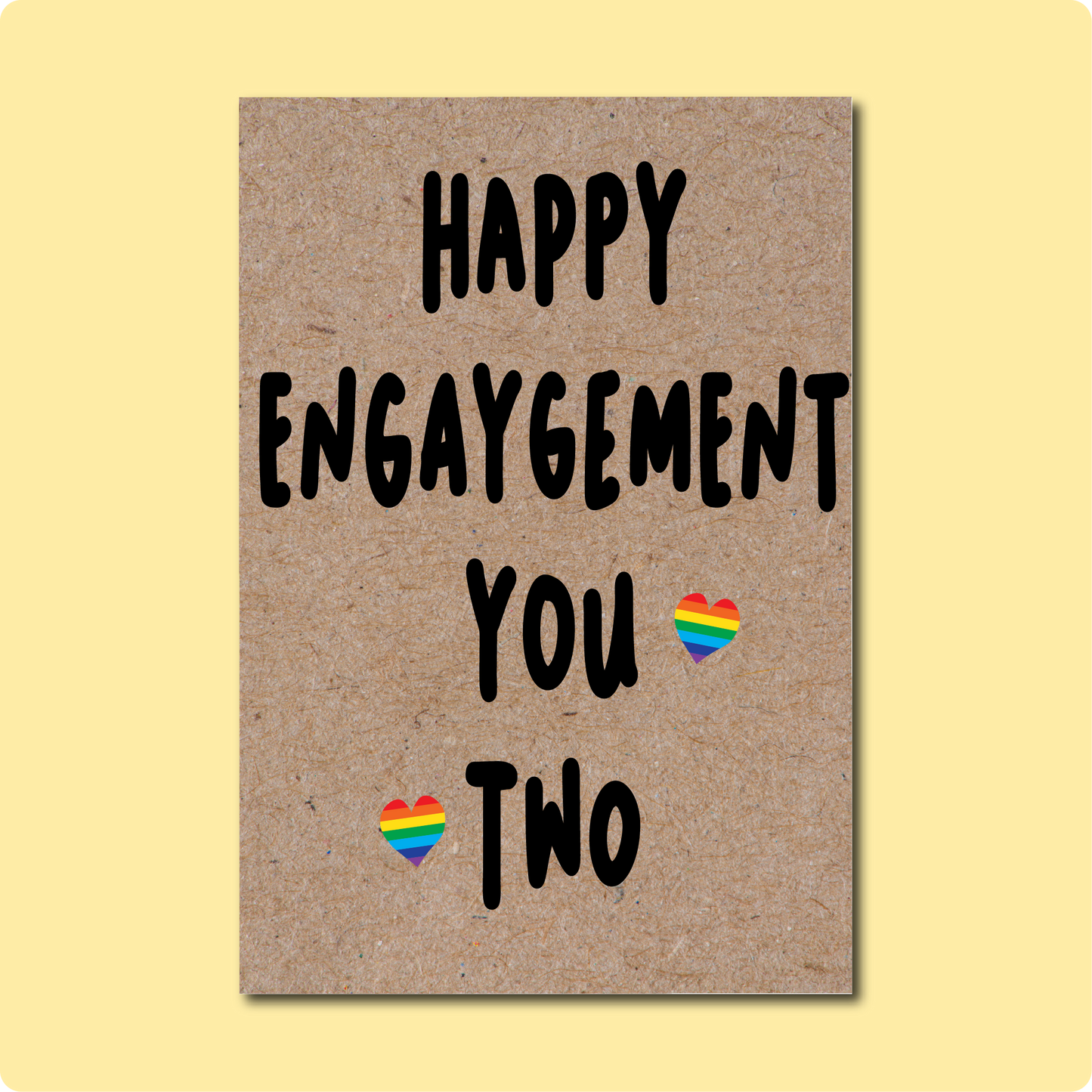 HAPPY ENGAYGEMENT Greeting Card