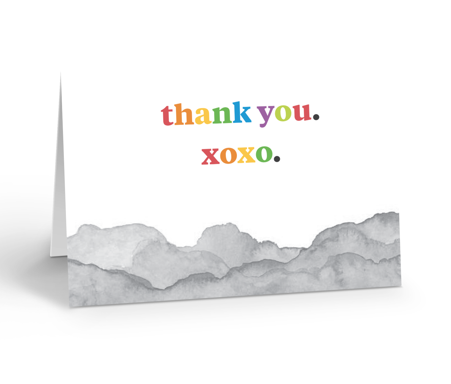 Thank you xoxo greeting card