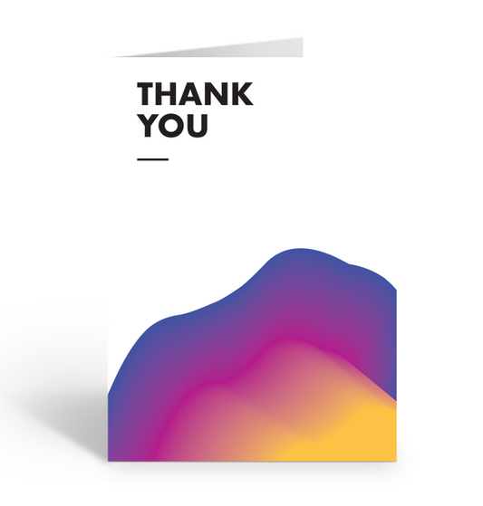 Sunset Thank You Greeting Card