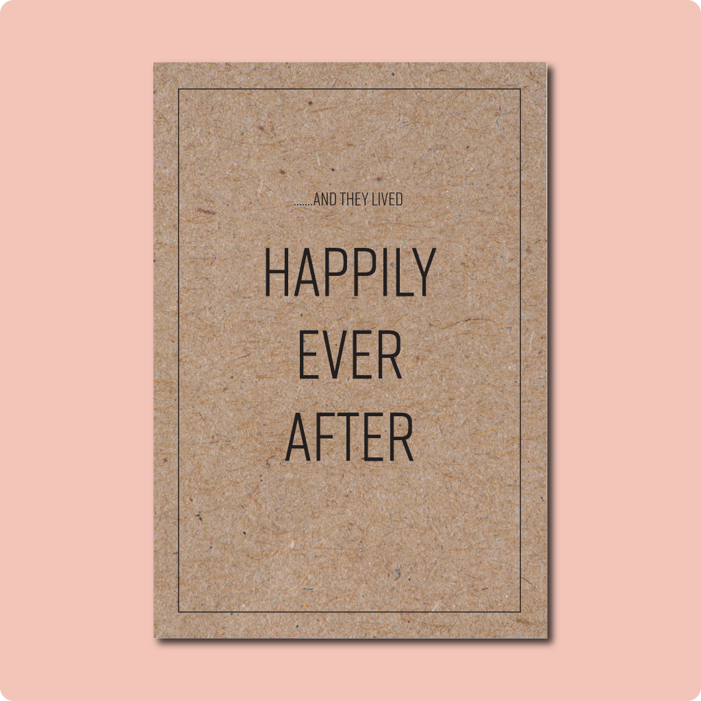 And they lived happily ever after greeting card