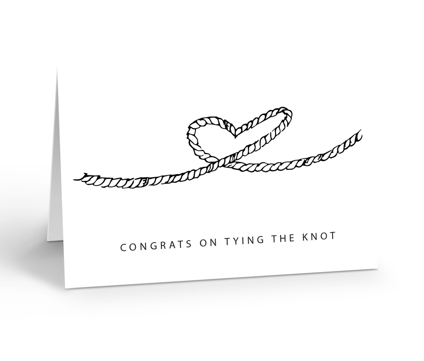 Congrats on tying the knot greeting card