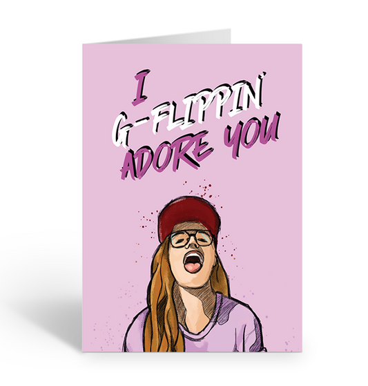 I G-Flippin' Adore You Greeting Card