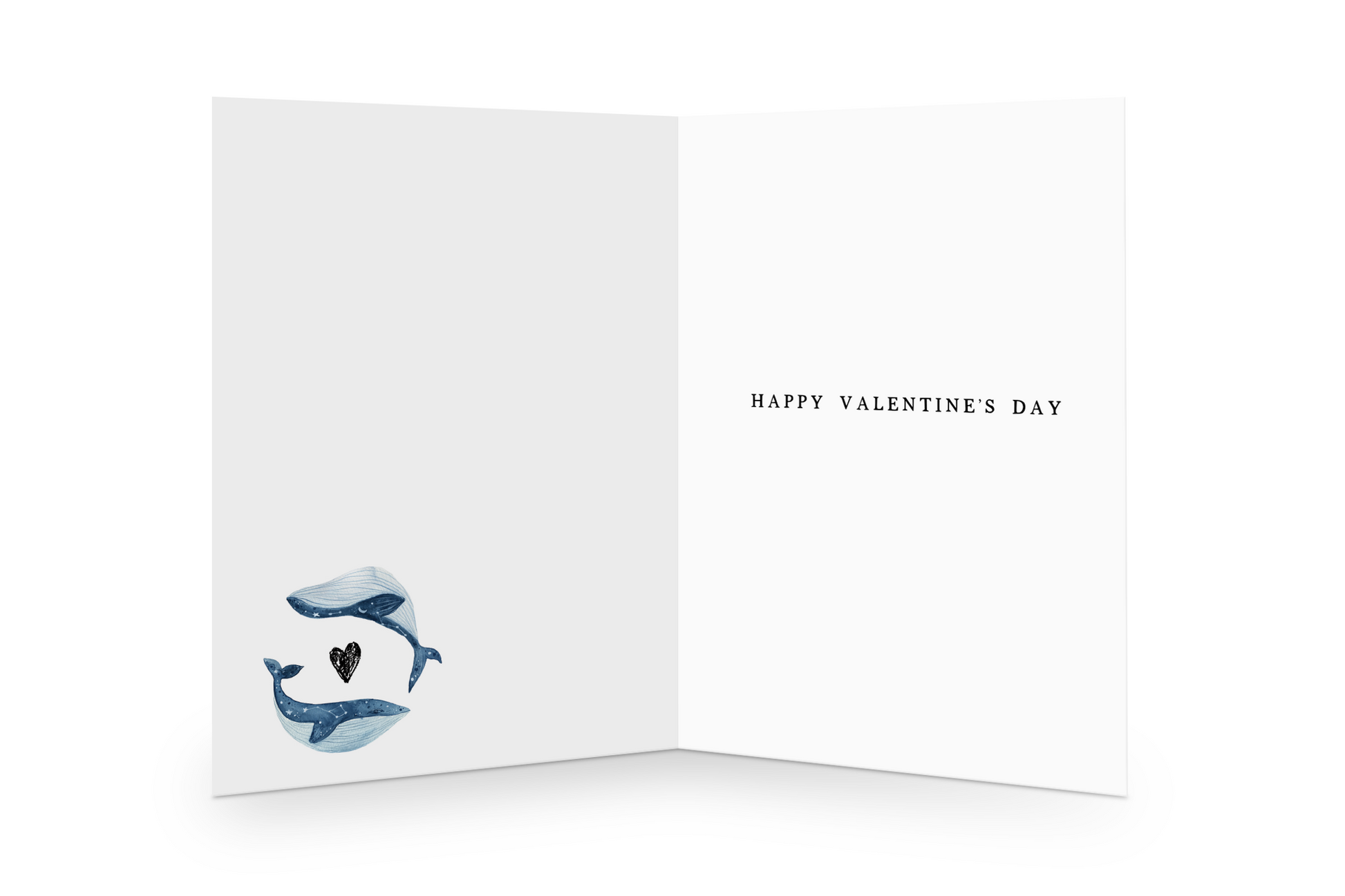 Happy Valentine's Day inside greeting card