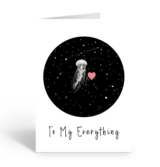 To my everything greeting card