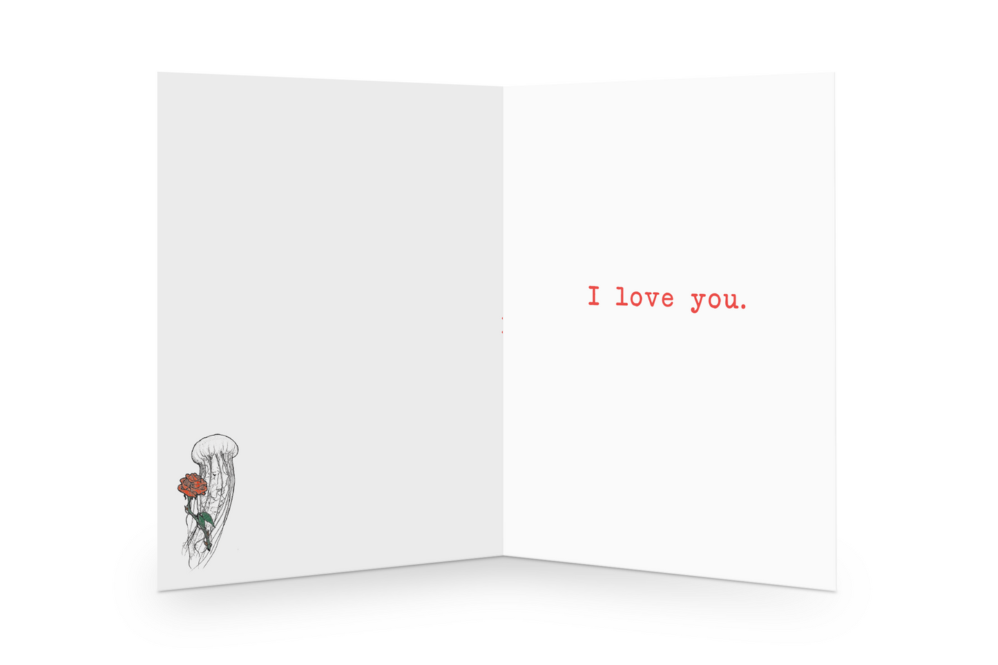 I love you inside greeting card
