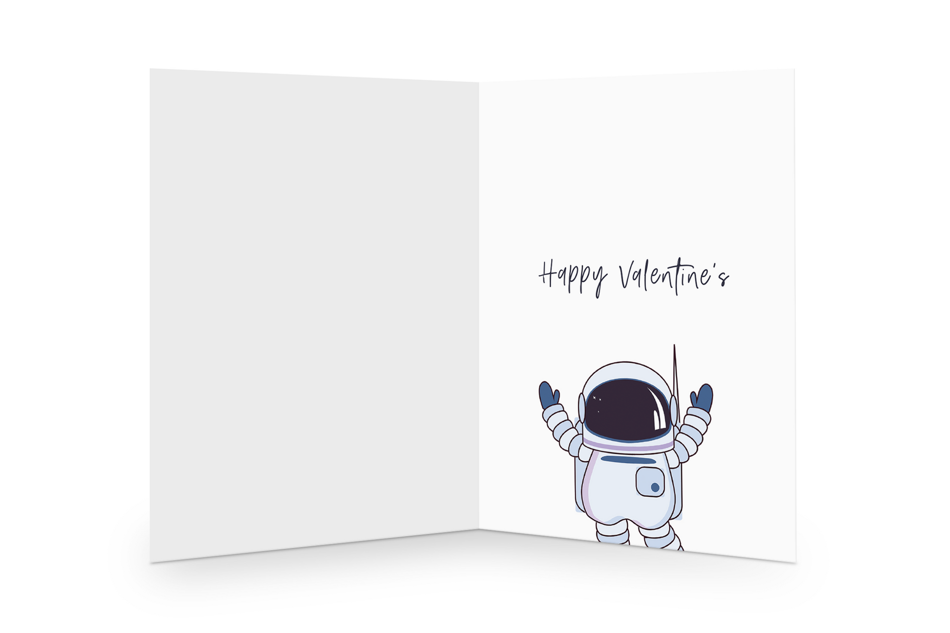 Happy Valentine's inside greeting card