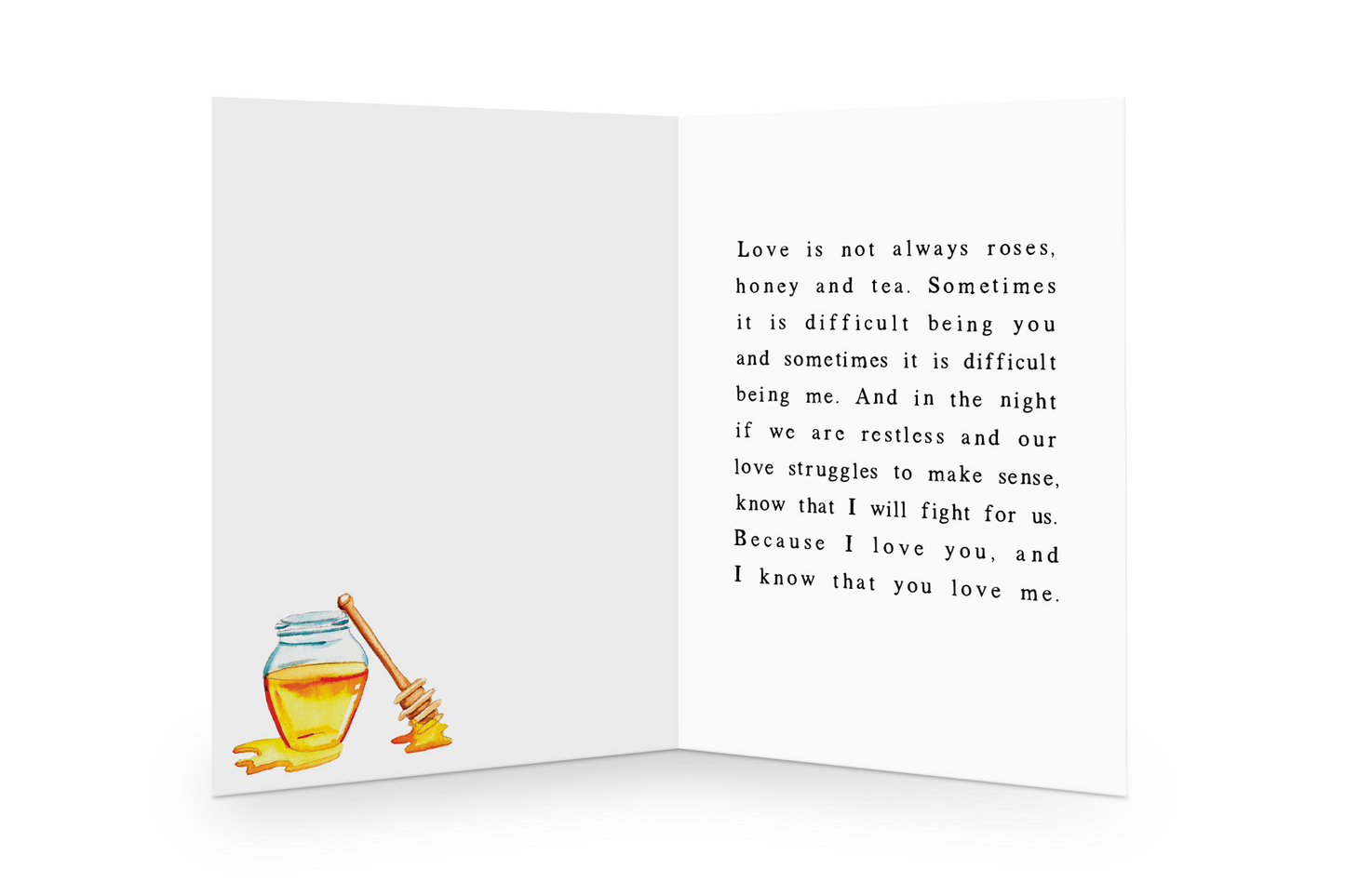 Bee Mine Poetry Inside Greeting Card