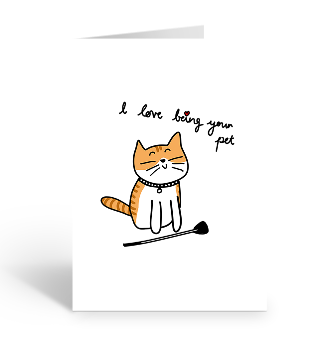 I love bring your pet greeting card