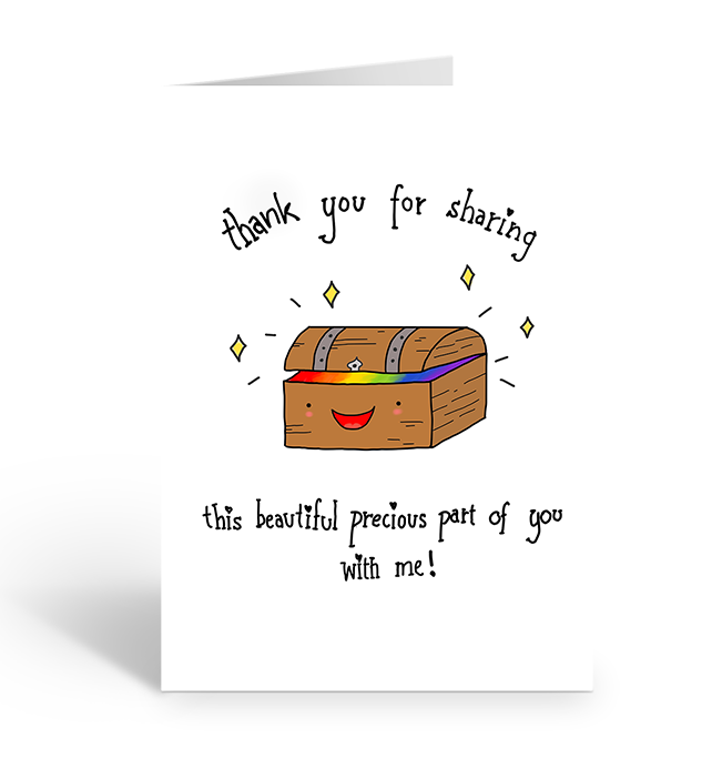 Thank you for sharing this beautiful precious part of your with me greeting card