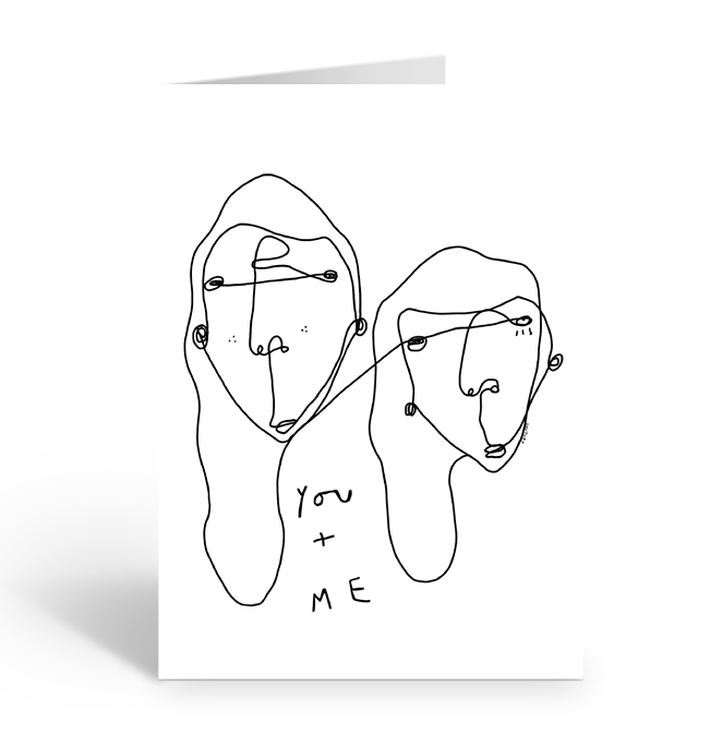 You + Me Greeting Card by Shuturp x TBP Collab