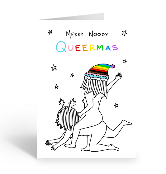 Merry Noody Queermas Greeting Card