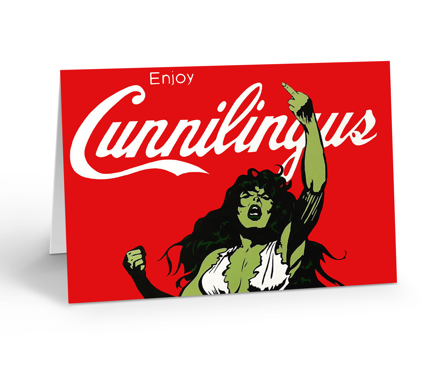 Enjoy Cunnilingus Greeting Card