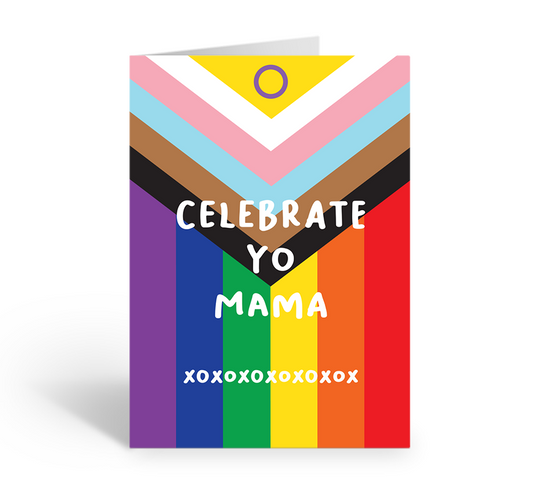 Celebrate Yo Mama xoxoxoxoxo Greeting Card