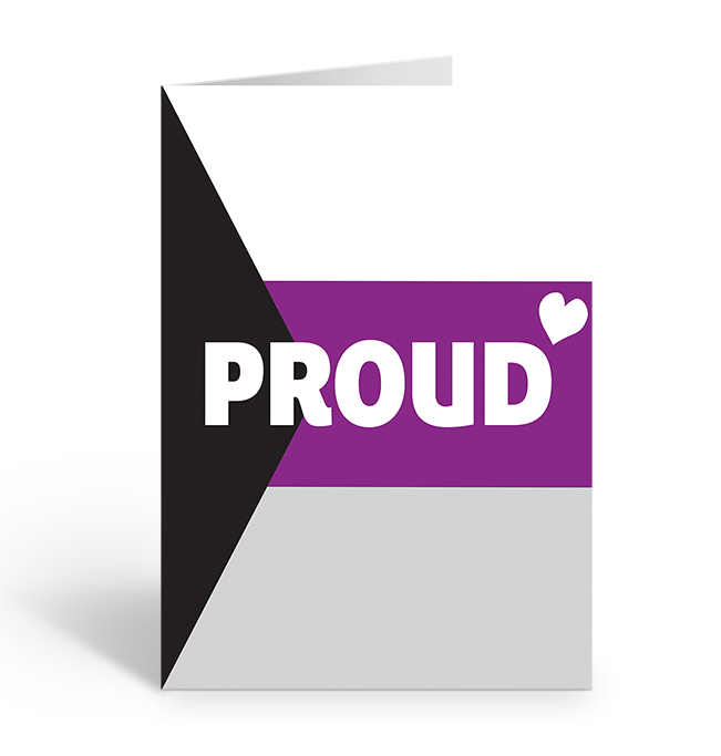 PROUD DEMISEXUAL Greeting Card