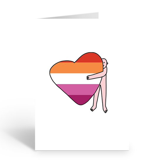 Big Lesbian Hugs Greeting Card