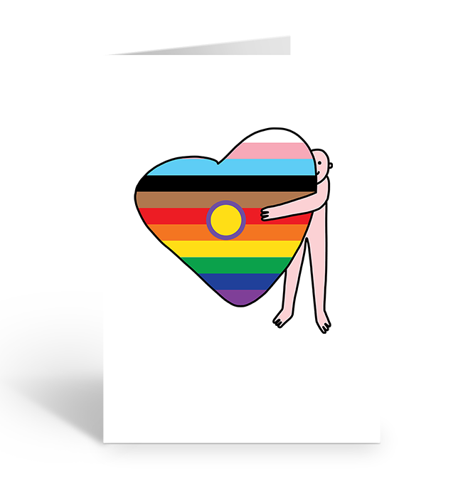 Big Intersex-Inclusive Hugs Greeting Card