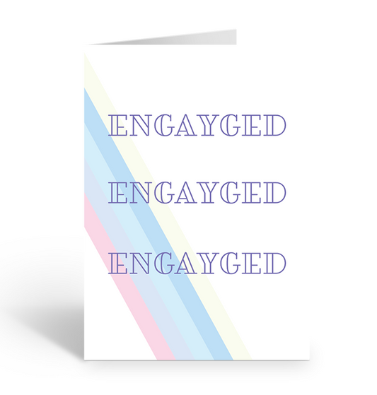 Engayged Greeting Card