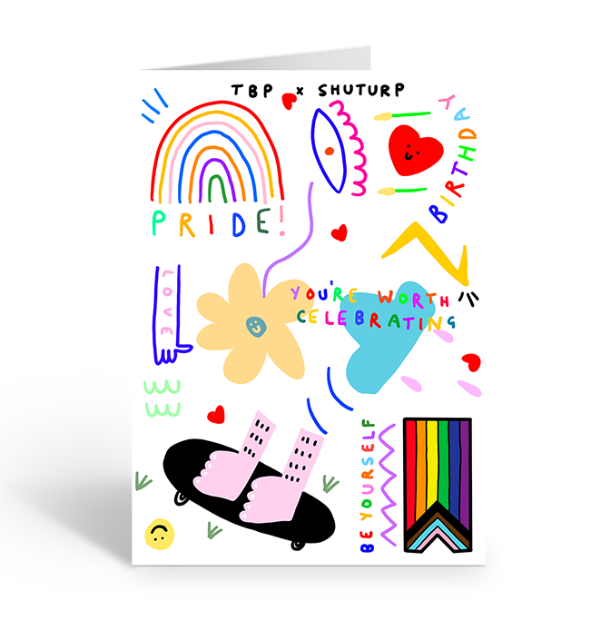 LGBTQ+ Birthday Vibes You're Worth Celebrating Greeting Card 