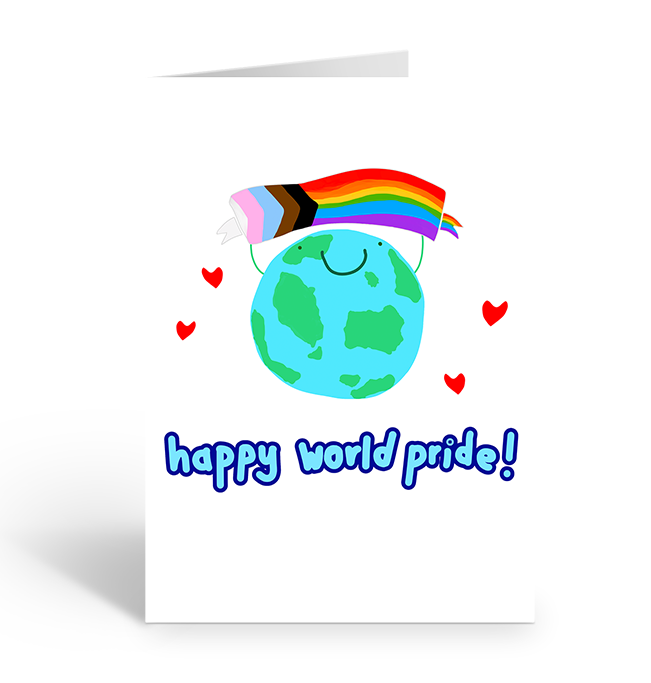 Happy World Progress Pride Greeting Card 
