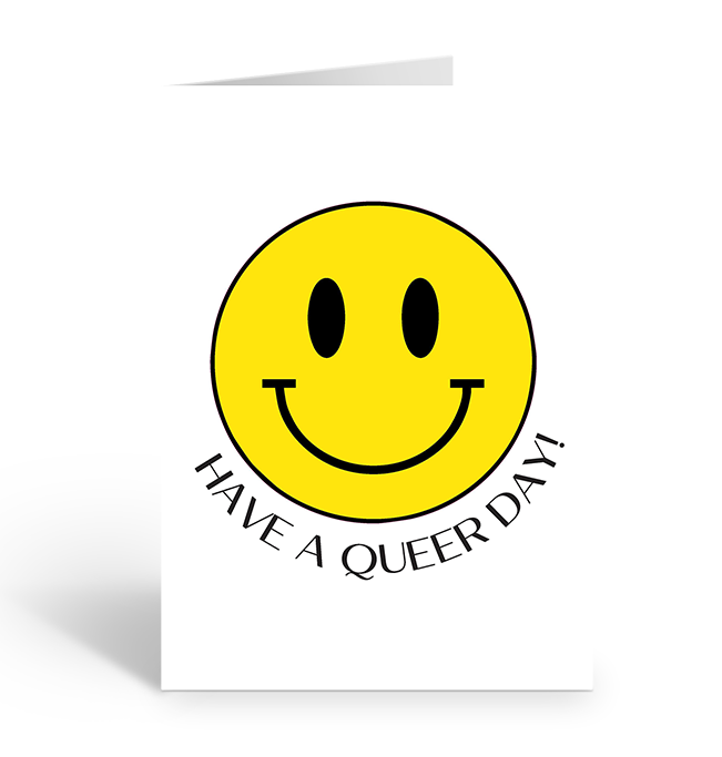 Have a Gay Day Yellow Smiley Face Greeting Card