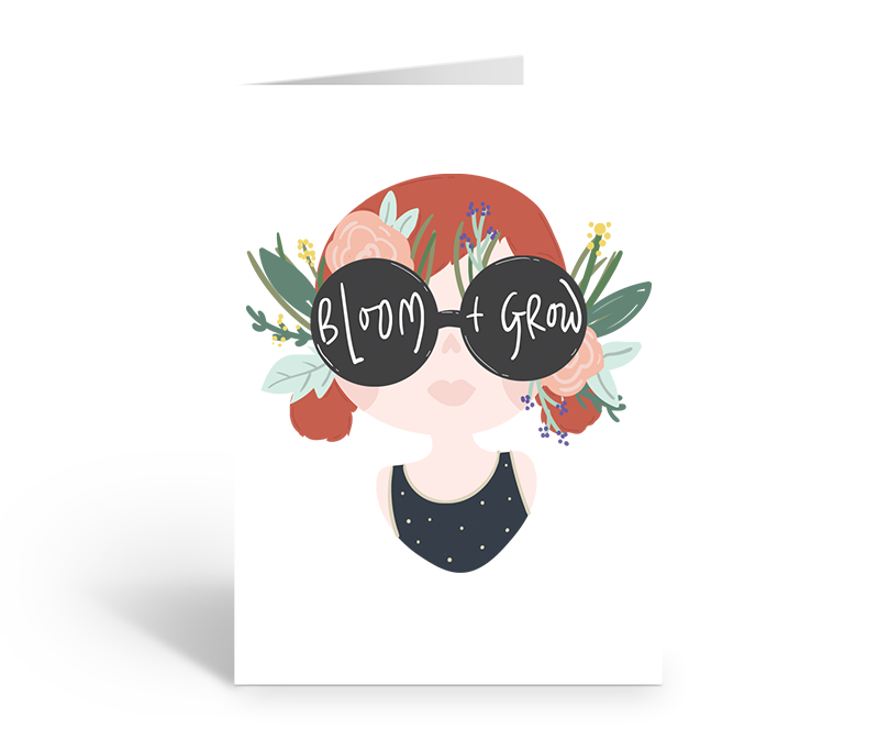 BLOOM & GROW Greeting Card