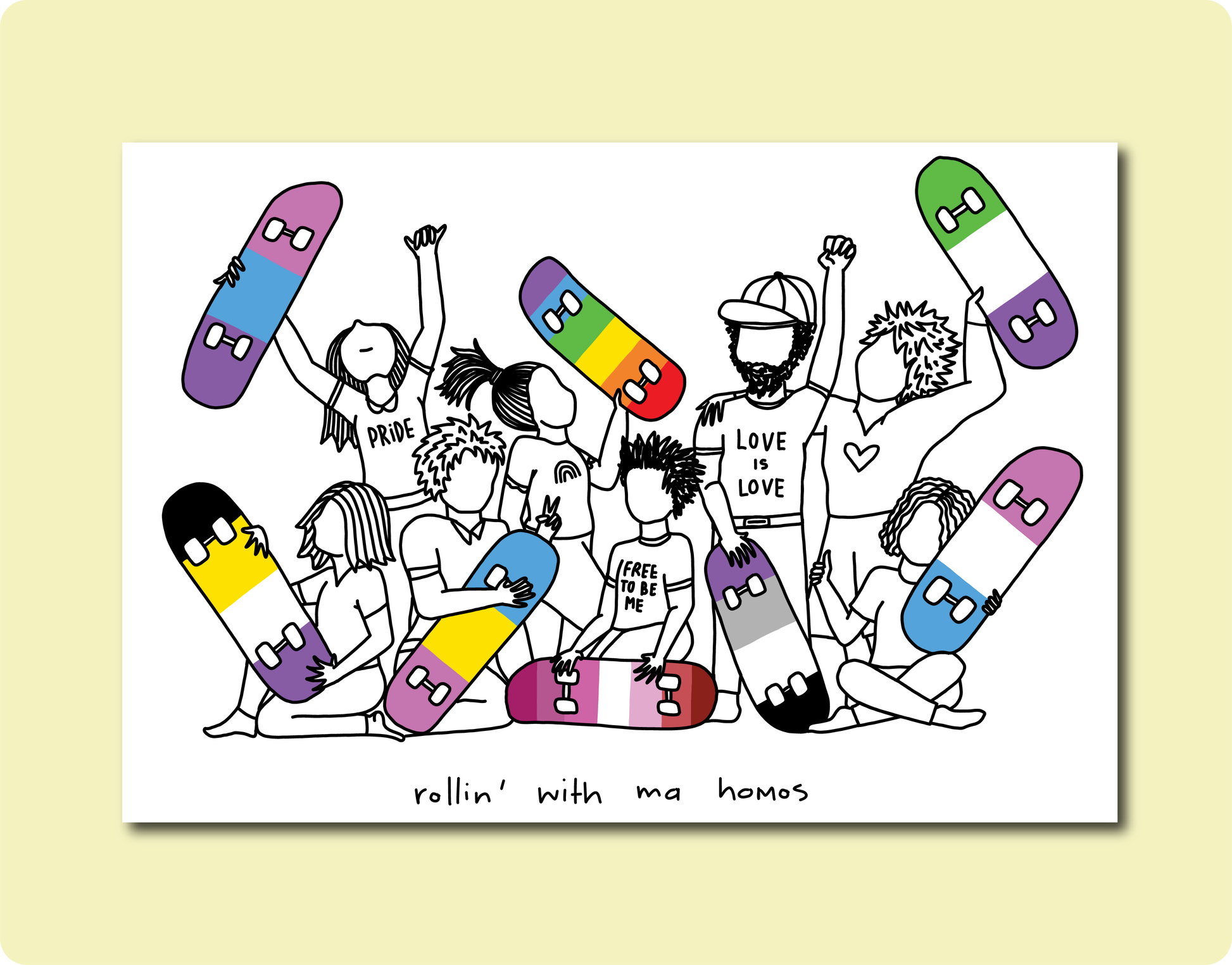 Pride Homo Skater Print