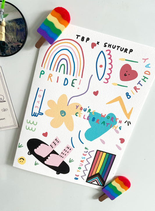 3D Rainbow Pride SwirlPop Magnets