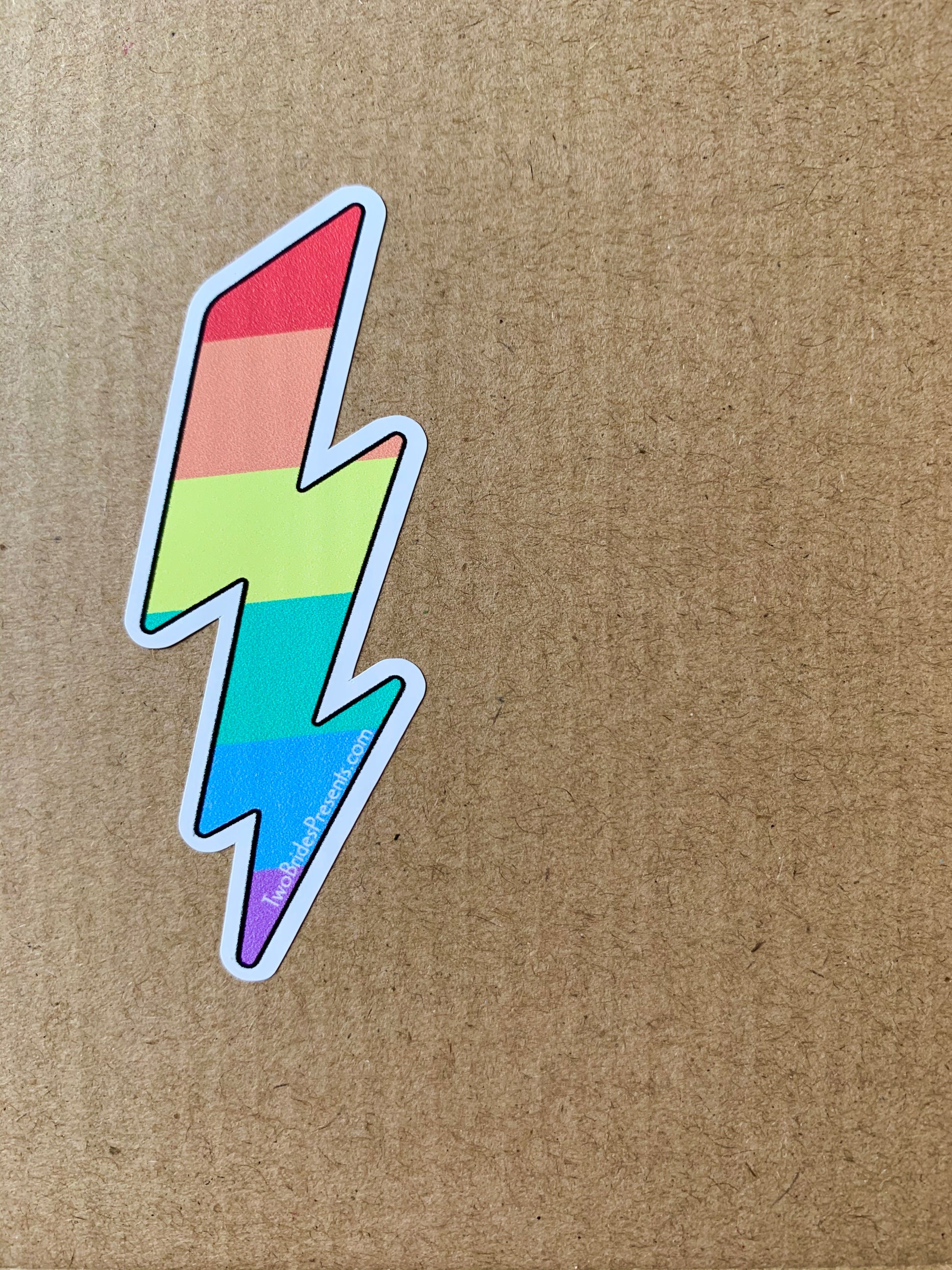 Rainbow Lightning Sticker